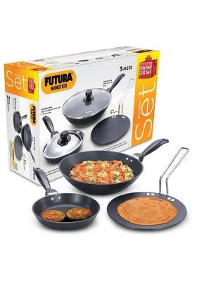 Hawkins Futura Nonstick Kitchen Gift Set | 2 L | 2.1 Qt | 17 cm | 6.7 Inch | With Lid