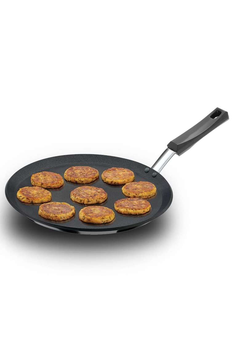 Hawkins Futura Flat Tava Flat Griddle | 30 cm | 11.8 Inch | Non-Stick - Indya