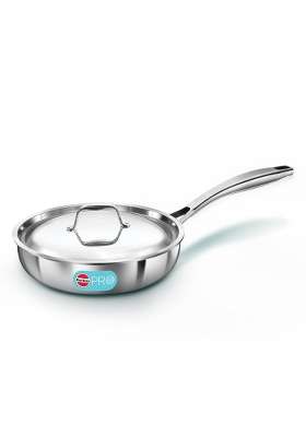 Hawkins Pro Frying Pan | 22 cm | 8.7 Inch | Tri-Ply