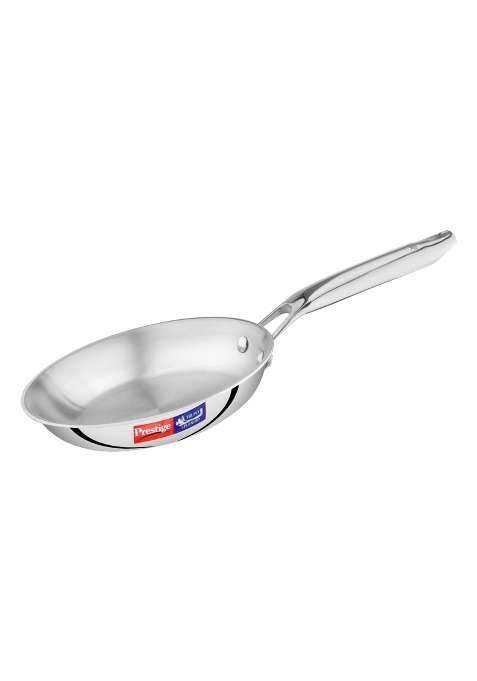 Prestige Tri-Ply Stainless Steel Splendid Fry Pan | 1 L | 1.1 Qt | 20 cm | 7.9 Inch | Induction Compatible