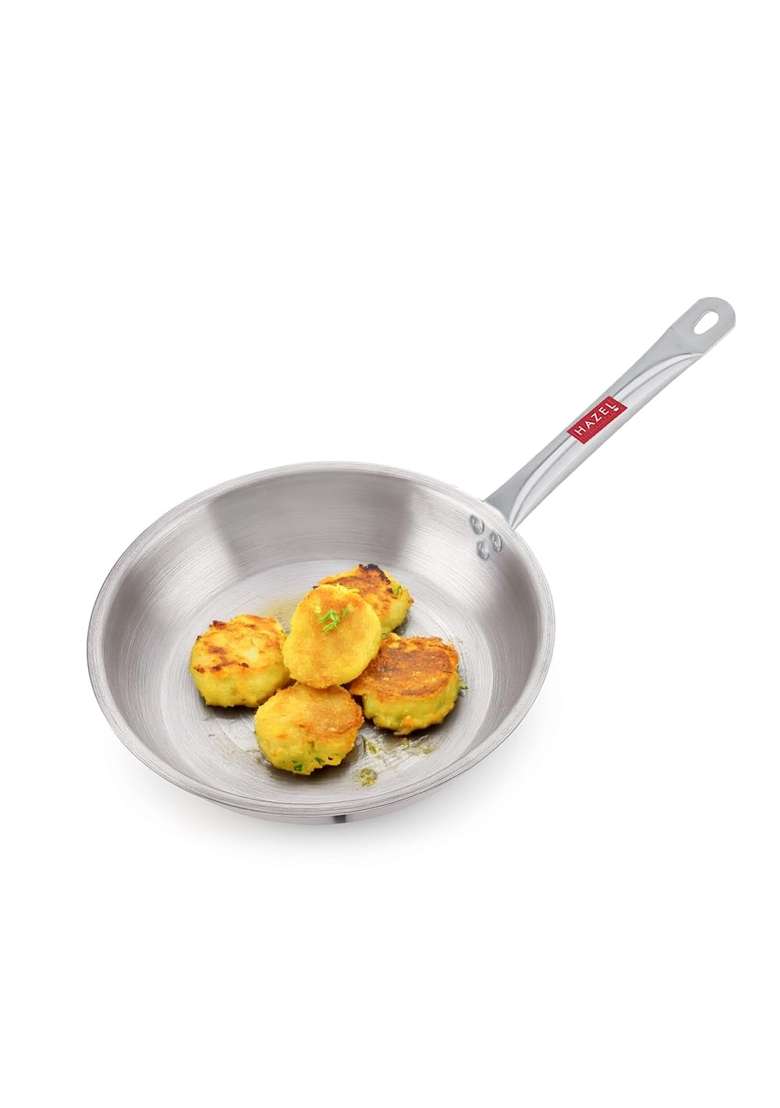 HAZEL Triply Stainless Steel Induction Bottom Fry Pan | 2 L | 2.1 Qt | 28 cm | 11 Inch - Indya