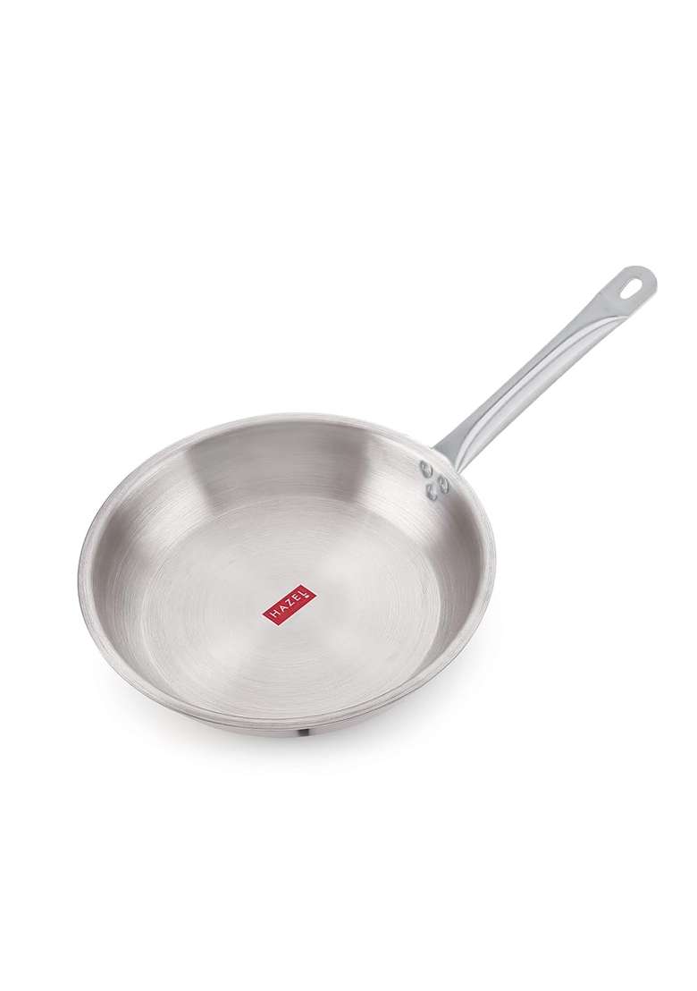 HAZEL Triply Stainless Steel Induction Bottom Fry Pan | 2 L | 2.1 Qt | 28 cm | 11 Inch - Indya