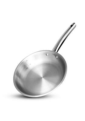 BERGNER Tripro Triply Stainless Steel Frypan | 24 cm | 9.4 Inch | Induction Compatible