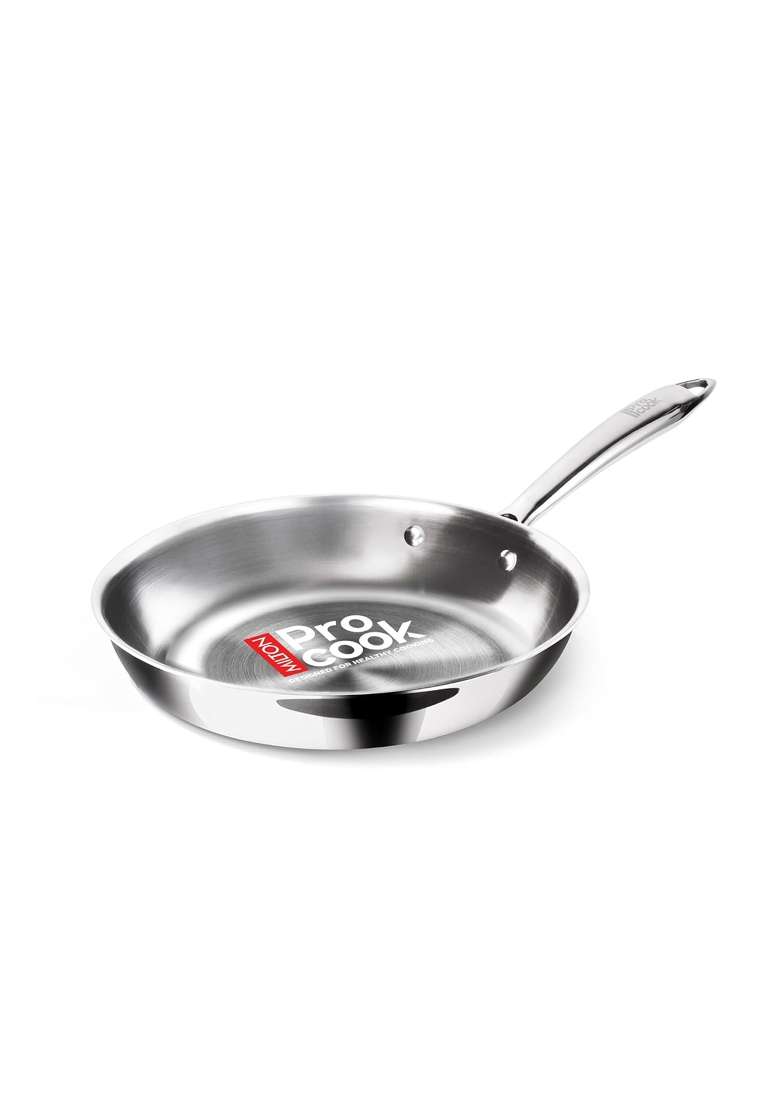 MILTON Pro cook Triply Mini Fry Pan | 14 cm | 5.5 Inch | Induction Compatible | Dishwasher Safe | Non-Toxic - Indya