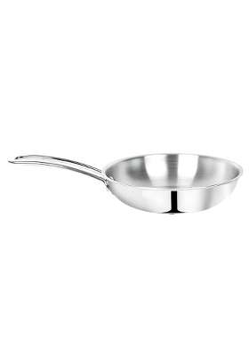 CLASSIC ESSENTIALS Triply Stainless Steel Fry Pan | 1.2 L | 1.3 Qt | 22 cm | 8.7 Inch | Induction Compatible | Heavy Bottom