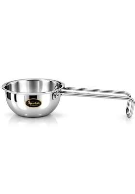 Kanshita's Rasoiware Triply Stainless Steel Tadka Pan | 350 ml | 11.8 fl oz | 12 cm | 4.7 Inch | Induction Compatible