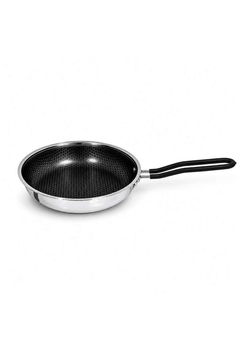 IndiChef Triply Stainless Steel Fry Pan | 1 L | 1.1 Qt | Induction Compatible - Indya
