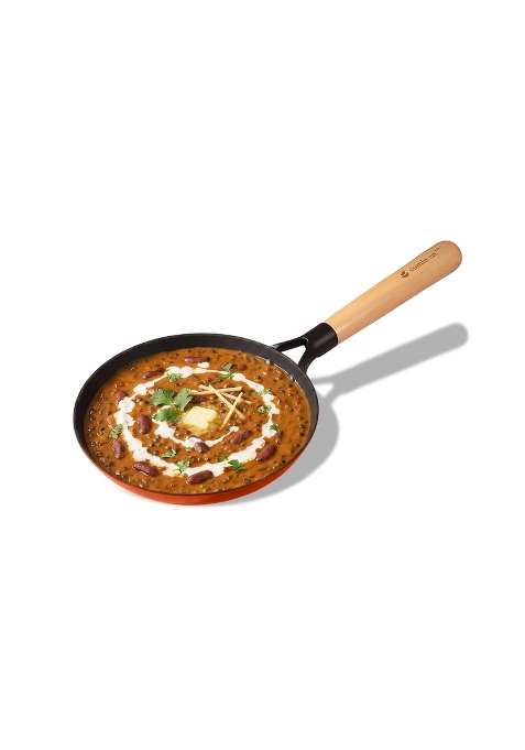 CUMIN CO. Enamel Cast Iron Fry Pan LITE | 0.8 L | 0.8 Qt | 20 cm | 7.9 Inch | Induction Compatible | Non-Toxic | Non-Stick