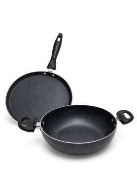 AANYA HOME CRAFT Aanya Homecraft Cast Aluminium Non-Stick Cookware Set | 2.2 L | 2.3 Qt