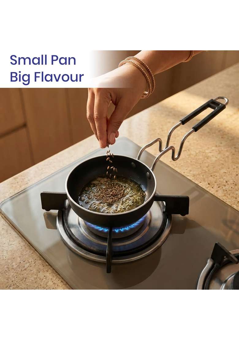DOZY Iron Tadka Pan for Gas Stove | Pack of 2 - Indya
