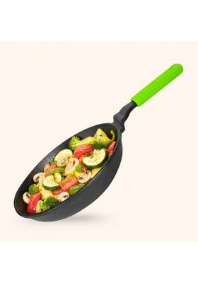 MACclite Ironium Pre-Seasoned Cast Iron Frying Pan Dia | 1 L | 1.1 Qt | 20 cm | 7.9 Inch | Induction Compatible | Non-Toxic | Non-Stick