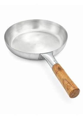 NYRA Iron Fry Tadka Pan with Wooden Handle
