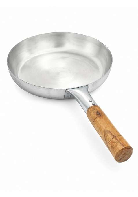 NYRA Iron Fry Tadka Pan with Wooden Handle