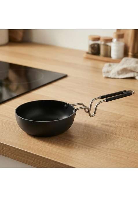 DOZY Iron Tadka Pan with Lid | Pre-Seasoned