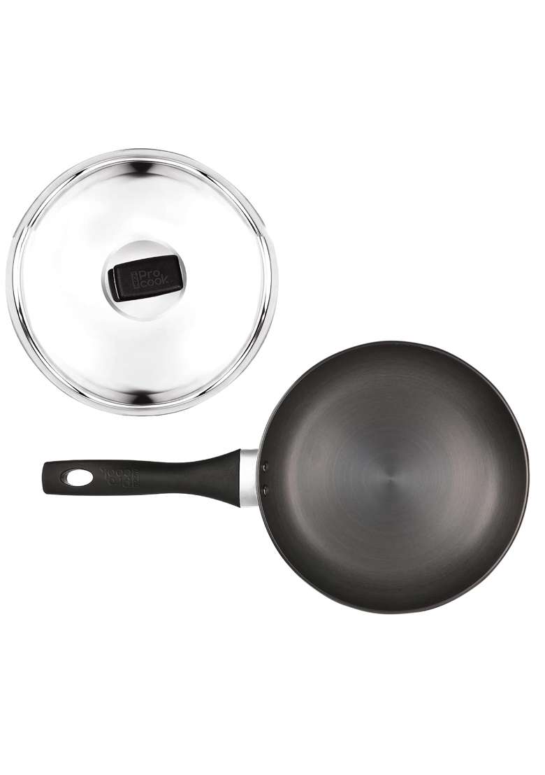 MILTON Pro cook Induction Cookware and Gas Stove Friendly Hard Anodized Non-Stick Fry Pan | 1.8 L | 1.9 Qt | 24 cm | 9.4 Inch - Indya