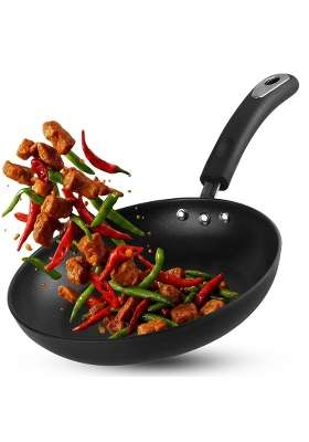 Vinod Hanos Hard Anodised Non-Stick Frying Pan | 1.8 L | 1.9 Qt | 24 cm | 9.4 Inch | Induction Compatible | PFOA Free
