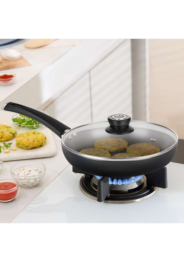 Borosil | 1.5 L | 1.6 Qt | 22 cm | 8.7 Inch | With Lid - Indya