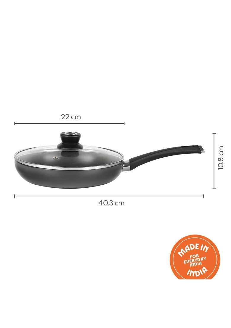Borosil | 1.5 L | 1.6 Qt | 22 cm | 8.7 Inch | With Lid - Indya