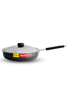 Black Magnum Pro Ibfpl- Diameter Frying Pan | 2 L | 2.1 Qt | 23.5 cm | 9.3 Inch | With Lid