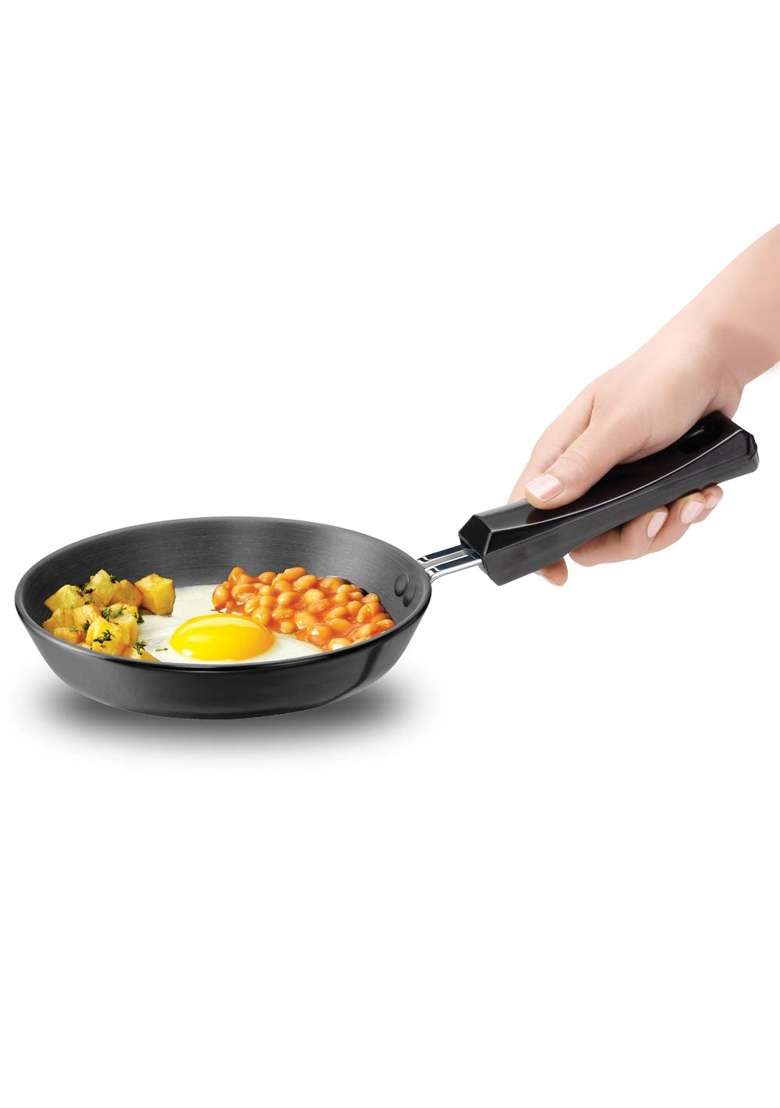 Hawkins Stainless Steel L01 Futura Hard Anodised Frying Pan | 1.5 L | 1.6 Qt | 18 cm | 7.1 Inch - Indya