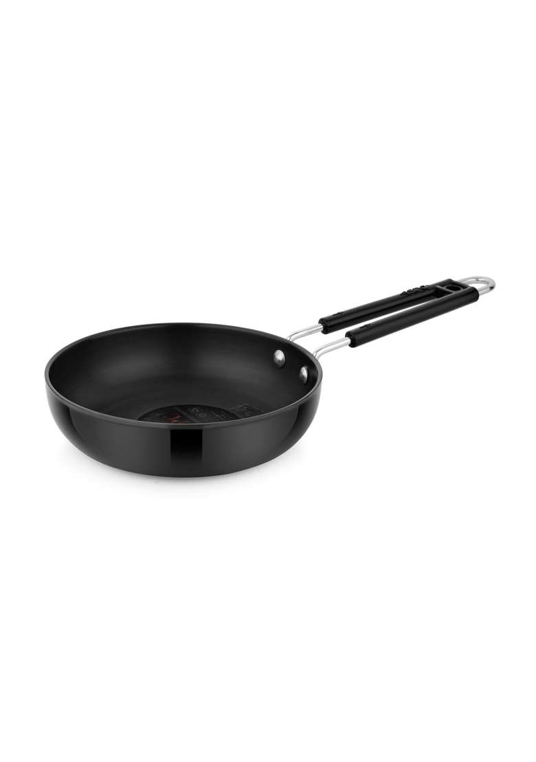 SPC Wrought Aluminium Hard Anodised Frypan | 1.2 L | 1.3 Qt | Heavy Bottom - Indya
