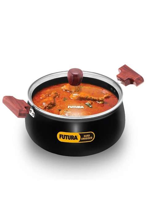 Hawkins Futura Cook N Serve Handi Cooking Pot | 4 L | 4.2 Qt | With Lid