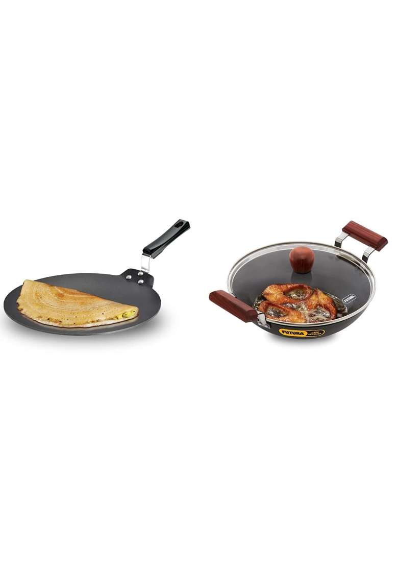 Hawkins - Q28 Futura Non-Stick Dosa Tava Dosa Pan | 2.5 L | 2.6 Qt | 28 cm | 11 Inch - Indya