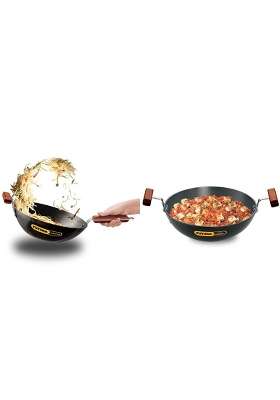 Hawkins - Iq-73 Futura Non-Stick Stir-Fry Wok Without Lid L18 Futura Hard Anodised | 3 L | 3.2 Qt | 22 cm | 8.7 Inch