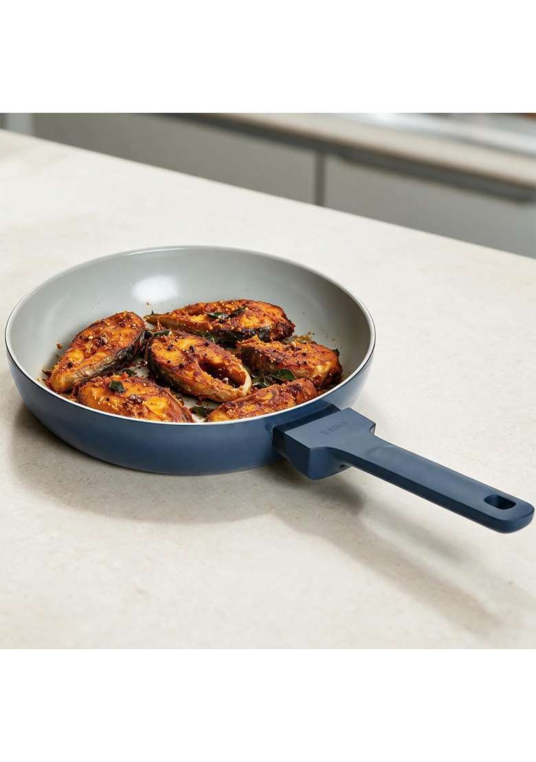 Ember Cookware Arcilla Ceramic Frying Pan | 24 cm | 9.4 Inch | Non-Toxic | Non-Stick - Indya