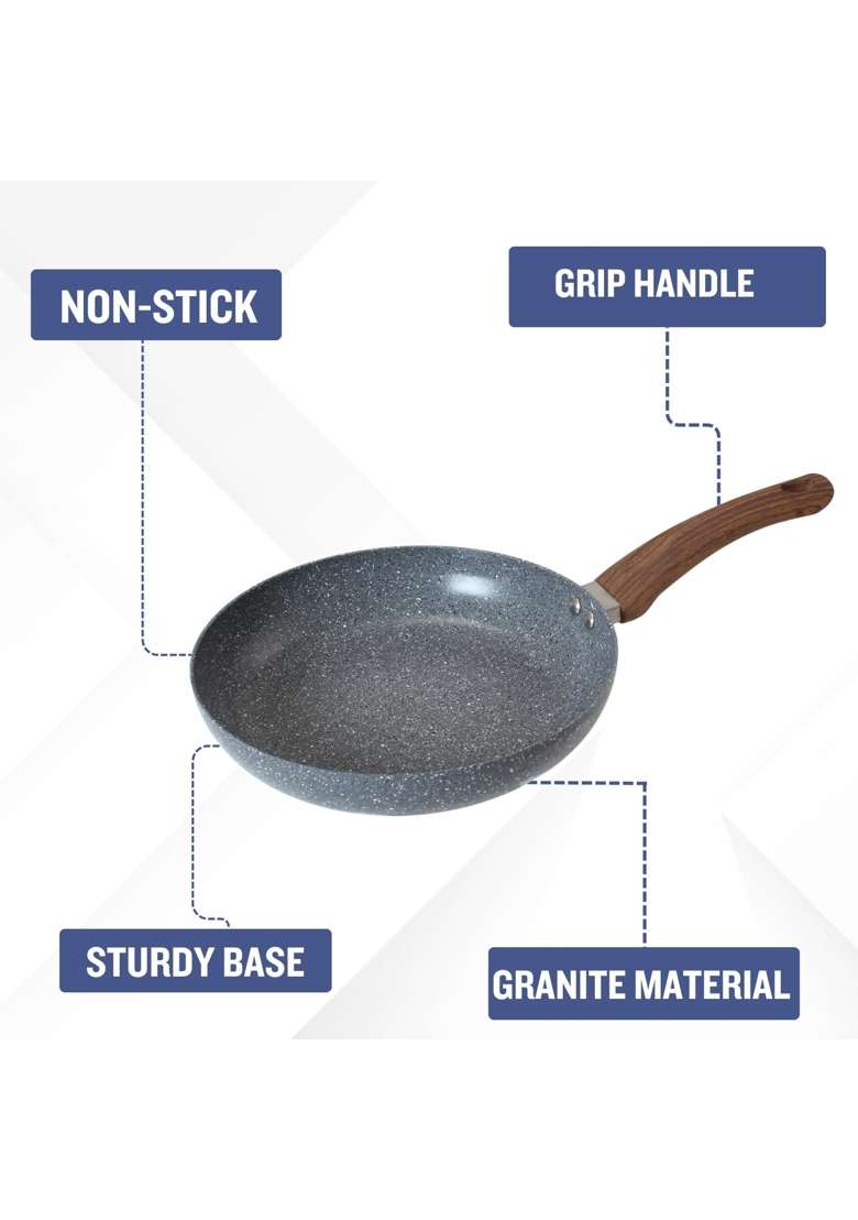 PLUMM Get Non Stick Frying Pan | 24 cm | 9.4 Inch | Induction Compatible | PFOA Free - Indya