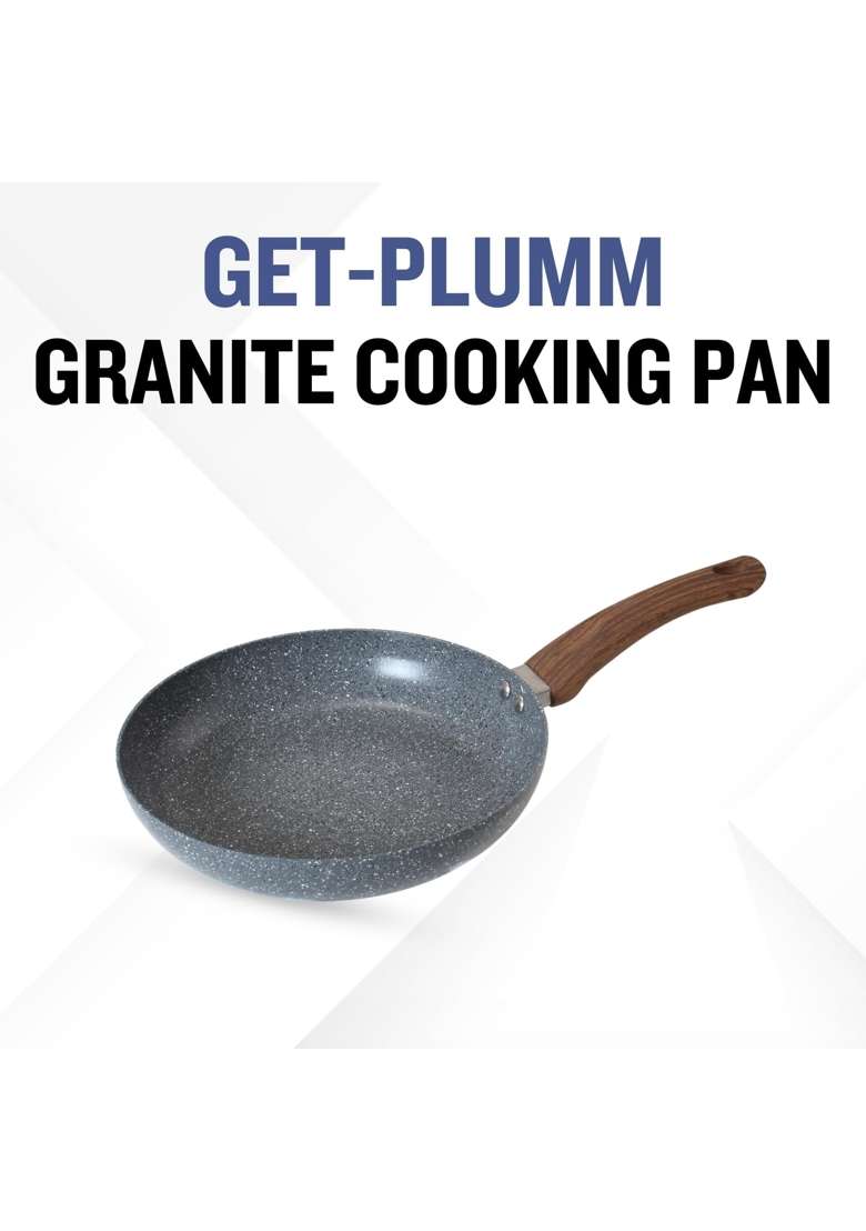 PLUMM Get Non Stick Frying Pan | 24 cm | 9.4 Inch | Induction Compatible | PFOA Free - Indya