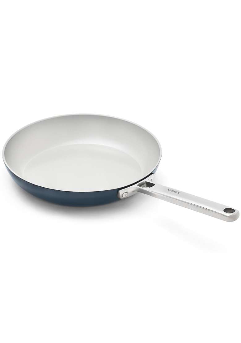 Ember Cookware Arcilla Ceramic Frying Pan | 24 cm | 9.4 Inch | Induction Compatible | Non-Toxic | Non-Stick - Indya