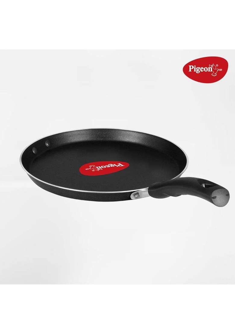 Pigeon Special Non Induction Base Aluminium Non Stick Flat Tawa Flat Griddle | 27 cm | 10.6 Inch - Indya