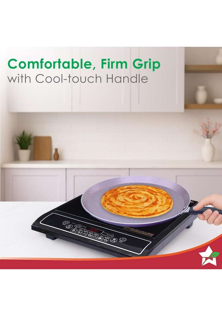 Wonderchef Valencia Non-Stick Dosa Tawa Dosa Pan | 28 cm | 11 Inch | PFOA Free - Indya