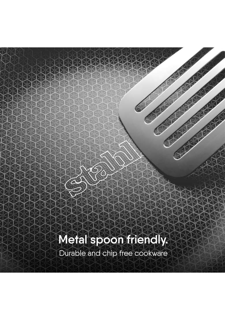 stahl Artisan Hybrid Triply Dosa Tawa Dosa Pan | 28 cm | 11 Inch | Induction Compatible | Non-Stick - Indya