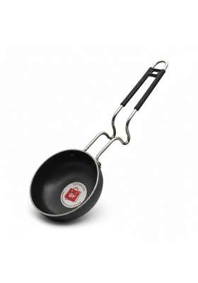 LAZYwindow Iron Tadka Pan with Steel Handle | 12 cm | 4.7 Inch