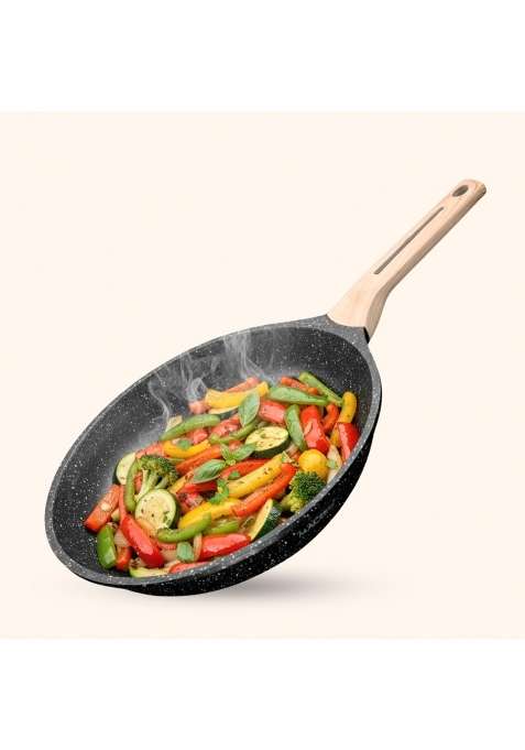 MACclite Hard Rock Die Cast Triumph Non Stick Frying Pan Dia | 2.5 L | 2.6 Qt | 26 cm | 10.2 Inch | Induction Compatible | Dishwasher Safe | PFOA Free