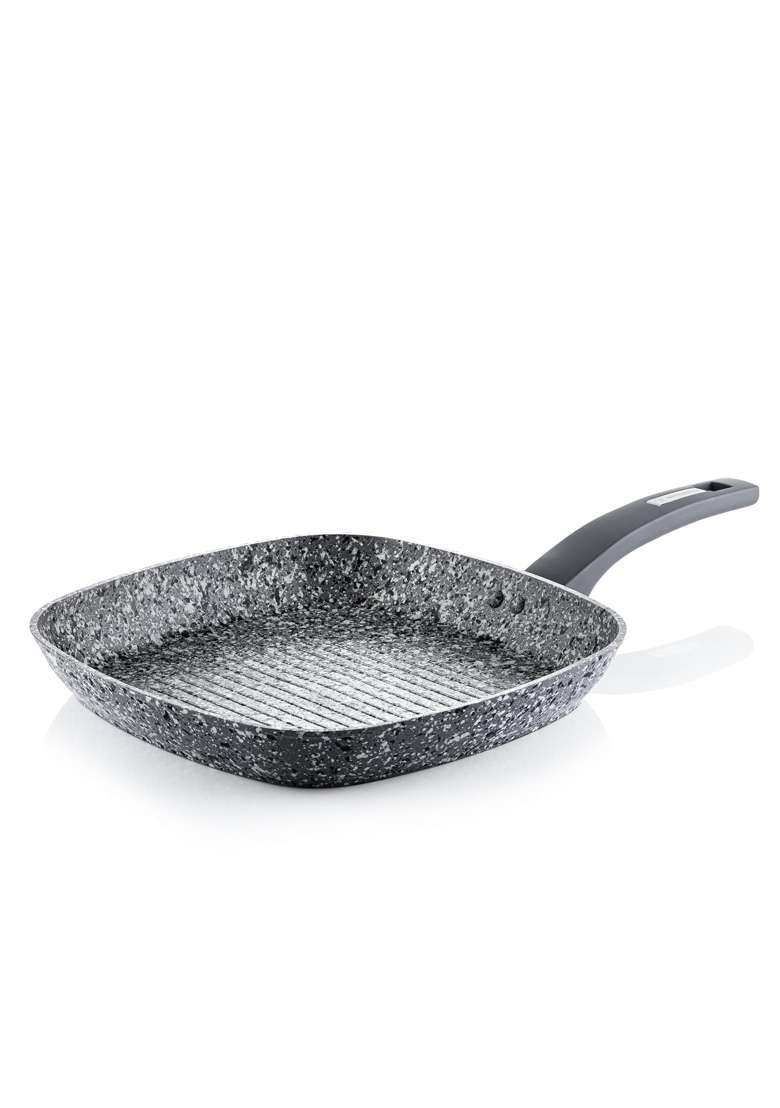 Westinghouse Grey Granite Series Grill Pan | 26 cm | 10.2 Inch | Induction Compatible | Non-Stick - Indya