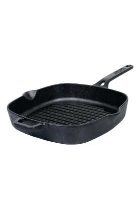 Meyer Cast Iron Grill Pan Cast Iron Pan | 25 cm | 9.8 Inch | Induction Compatible
