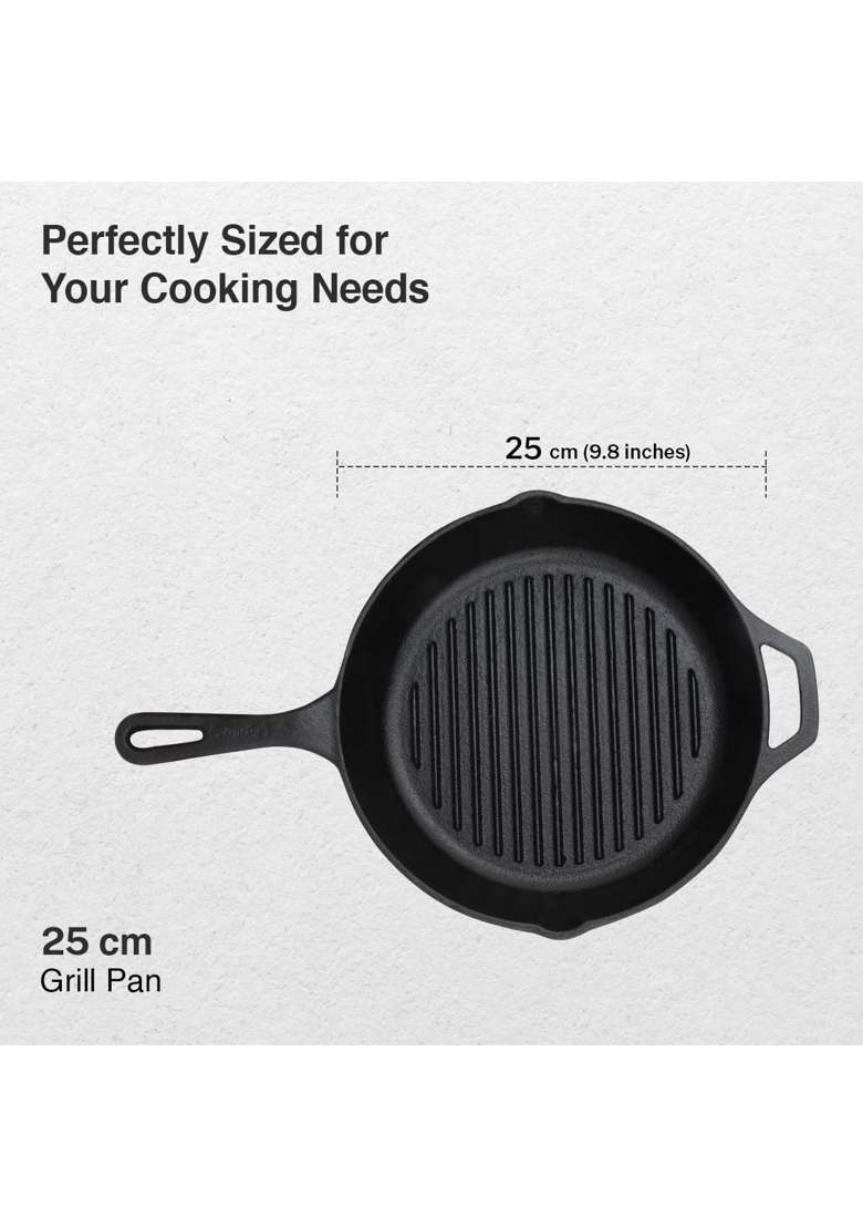 Prestige Cast Iron Grill Pan - Indya