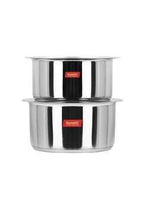 Sumeet Stainless Steel Tope Cooking Pot with Lid | 5 L | 5.3 Qt