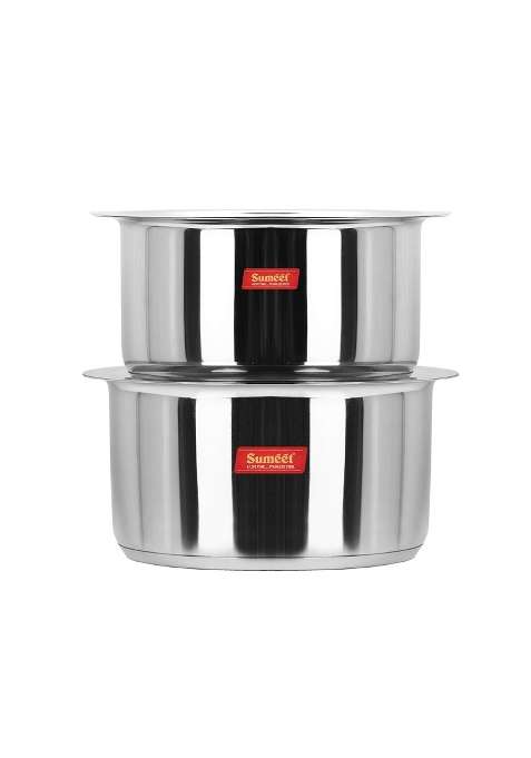 Sumeet Stainless Steel Tope Cooking Pot with Lid | 5 L | 5.3 Qt