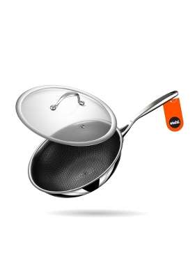 stahl Artisan Hybrid Deep Frypan | 2 L | 2.1 Qt | 22 cm | 8.7 Inch | Induction Compatible | PFOA Free | Tri-Ply