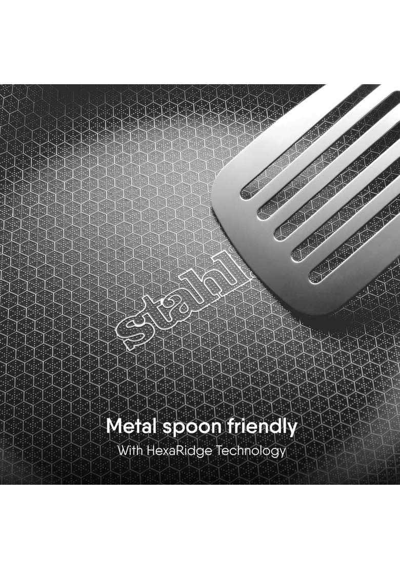 stahl Artisan Hybrid Deep Frypan | 2 L | 2.1 Qt | 22 cm | 8.7 Inch | Induction Compatible | PFOA Free | Tri-Ply - Indya