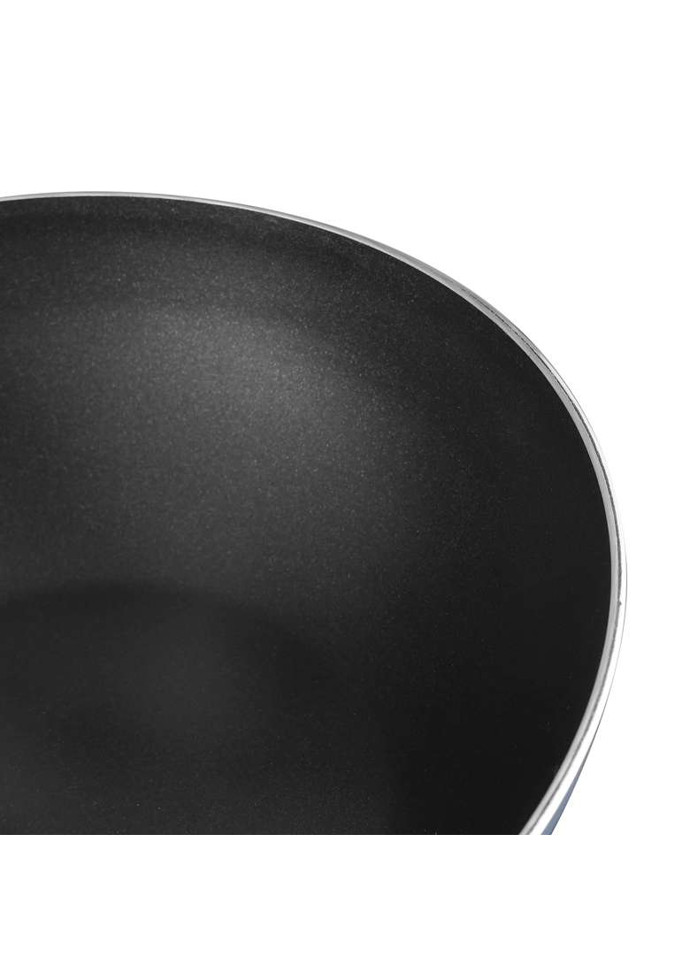 Vinod Zest Aluminium Non Stick Wok | 3 L | 3.2 Qt | 26 cm | 10.2 Inch - Indya