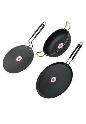 LAZYwindow Roti Tawa Dosa Tawa Dosa Pan | 3-Piece Set