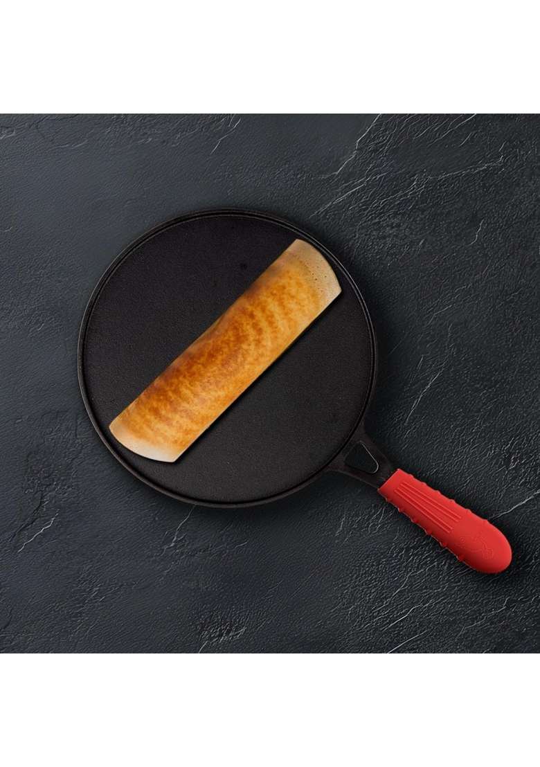 Pigeon By Stovekraft Pre-Seasoned Cast Iron Tawa Flat Griddle | 28 cm | 11 Inch | Non-Toxic | Non-Stick - Indya
