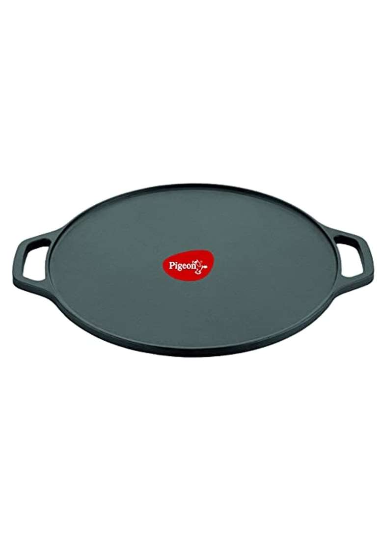 Pigeon Long Lasting Cast Iron Flat Tawa Flat Griddle | Non-Stick - Indya