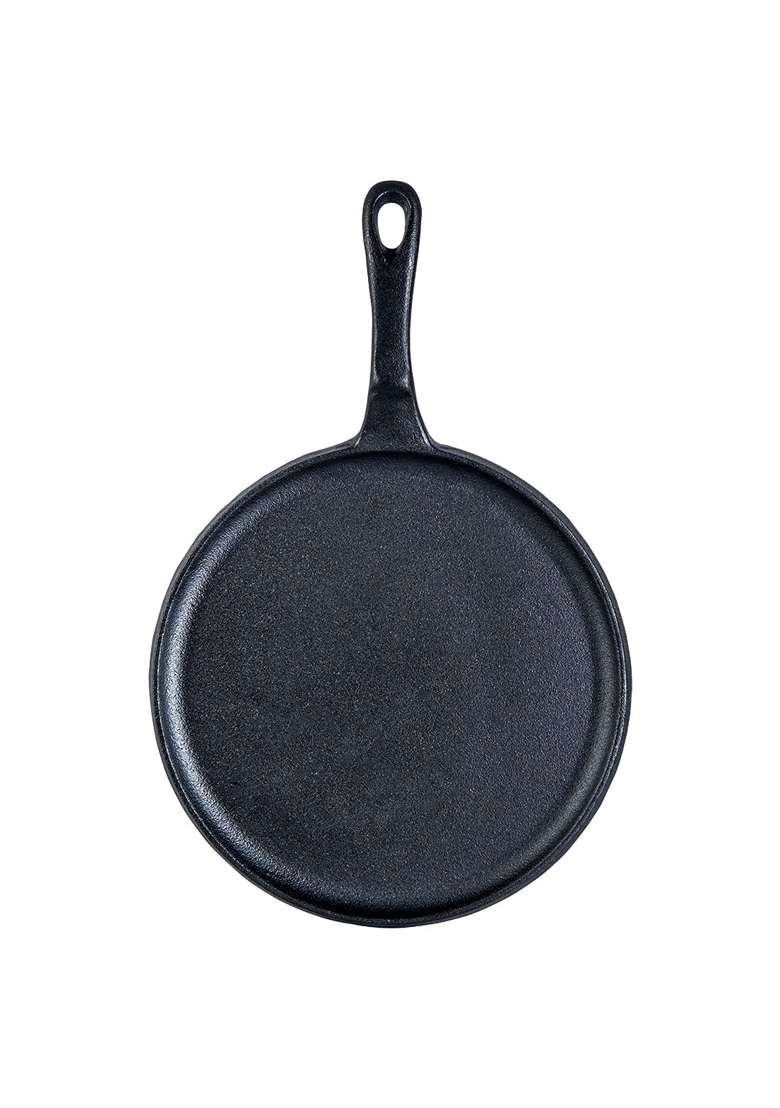 Wonderchef Forza Cast-Iron Dosa Tawa Dosa Pan Pan | 25 cm | 9.8 Inch | Induction Compatible | Pre-Seasoned - Indya