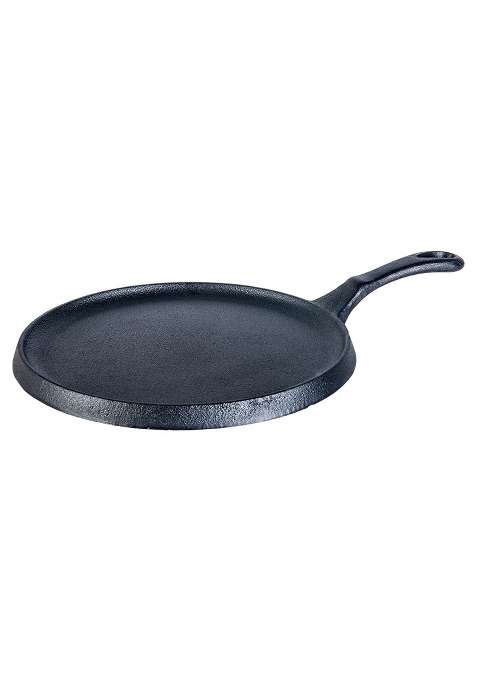 Wonderchef Forza Cast-Iron Dosa Tawa Dosa Pan Pan | 25 cm | 9.8 Inch | Induction Compatible | Pre-Seasoned